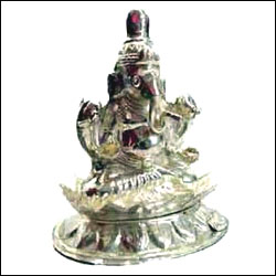 "Small Silver Ganesh Idol 5 GRAMS - Click here to View more details about this Product